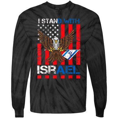 I Stand With Israel Support Israel Love Israeli Tie-Dye Long Sleeve Shirt