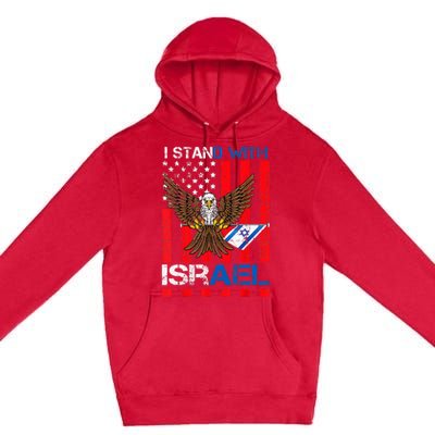 I Stand With Israel Support Israel Love Israeli Premium Pullover Hoodie