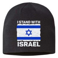 I Stand With Israel Israel Flag Patriotic Israel Sustainable Beanie