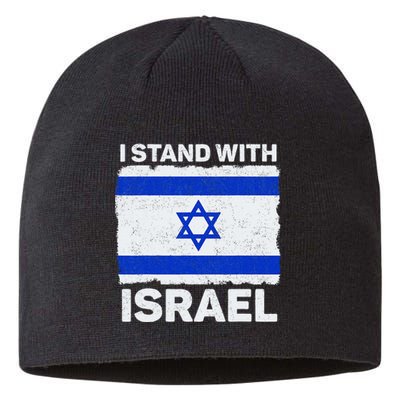 I Stand With Israel Israel Flag Patriotic Israel Sustainable Beanie