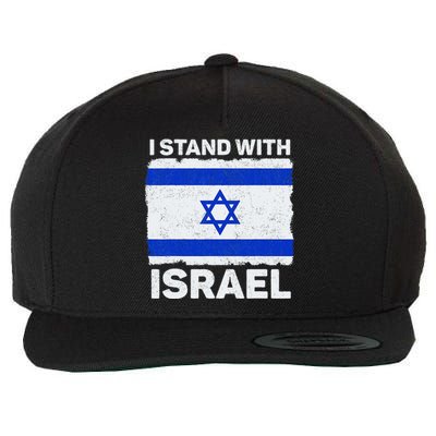 I Stand With Israel Israel Flag Patriotic Israel Wool Snapback Cap