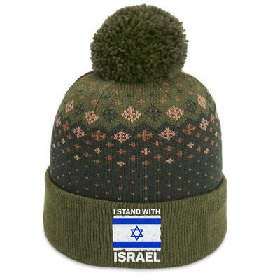 I Stand With Israel Israel Flag Patriotic Israel The Baniff Cuffed Pom Beanie