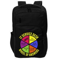 It Servicedesk Wheel Of Answers Computer Repair For It Freaks Impact Tech Backpack