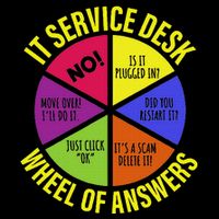 It Servicedesk Wheel Of Answers Computer Repair For It Freaks Impact Tech Backpack