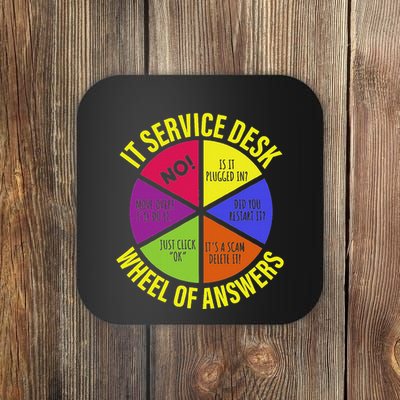 It Servicedesk Wheel Of Answers Computer Repair For It Freaks Coaster