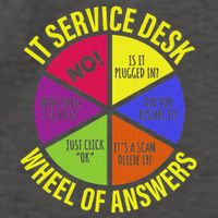 It Servicedesk Wheel Of Answers Computer Repair For It Freaks Vector Backpack