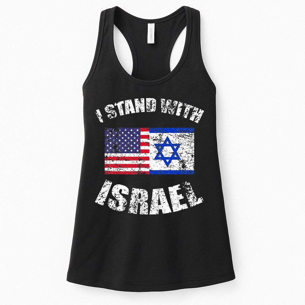 I Stand With Israel Womens Tank Top