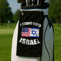 I Stand With Israel Golf Towel