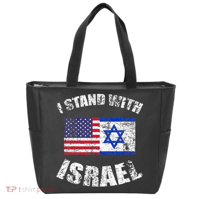 I Stand With Israel Zip Tote Bag