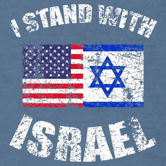 I Stand With Israel Garment-Dyed Sweatshirt