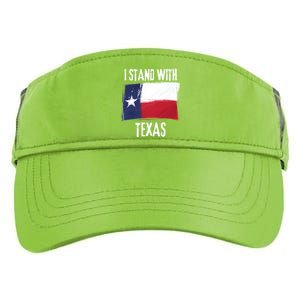 I Stand With Texas Flag Usa State Of Texas Adult Drive Performance Visor