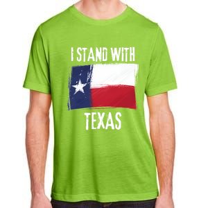 I Stand With Texas Flag Usa State Of Texas Adult ChromaSoft Performance T-Shirt