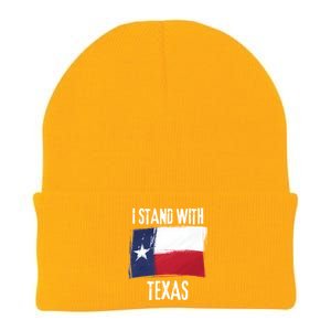 I Stand With Texas Flag Usa State Of Texas Knit Cap Winter Beanie