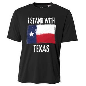 I Stand With Texas Flag Usa State Of Texas Cooling Performance Crew T-Shirt