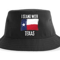 I Stand With Texas Flag Usa State Of Texas Sustainable Bucket Hat