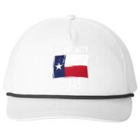 I Stand With Texas Flag Usa State Of Texas Snapback Five-Panel Rope Hat