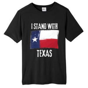 I Stand With Texas Flag Usa State Of Texas Tall Fusion ChromaSoft Performance T-Shirt