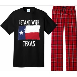 I Stand With Texas Flag Usa State Of Texas Pajama Set