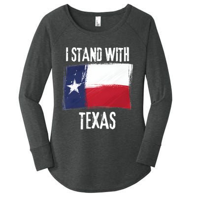 I Stand With Texas Flag Usa State Of Texas Women's Perfect Tri Tunic Long Sleeve Shirt