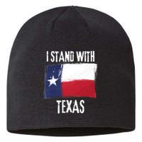 I Stand With Texas Flag Usa State Of Texas Sustainable Beanie