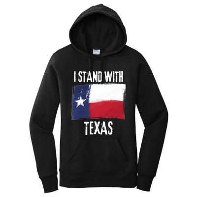 I Stand With Texas Flag Usa State Of Texas Women's Pullover Hoodie