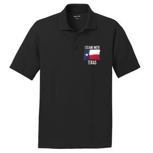 I Stand With Texas Flag Usa State Of Texas PosiCharge RacerMesh Polo