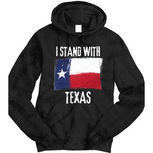 I Stand With Texas Flag Usa State Of Texas Tie Dye Hoodie