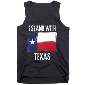 I Stand With Texas Flag Usa State Of Texas Tank Top