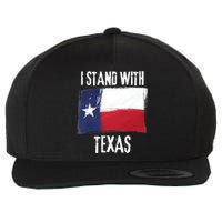 I Stand With Texas Flag Usa State Of Texas Wool Snapback Cap