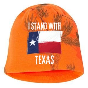 I Stand With Texas Flag Usa State Of Texas Kati - Camo Knit Beanie