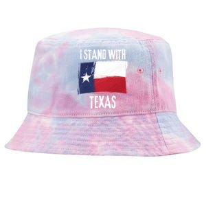 I Stand With Texas Flag Usa State Of Texas Tie-Dyed Bucket Hat