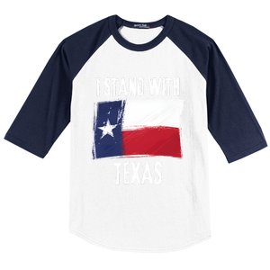 I Stand With Texas Flag Usa State Of Texas Baseball Sleeve Shirt