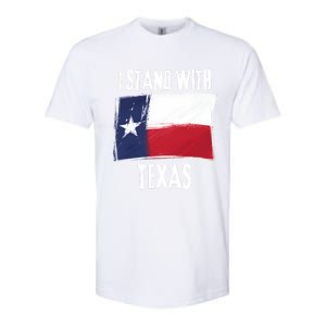 I Stand With Texas Flag Usa State Of Texas Softstyle CVC T-Shirt