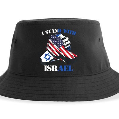 I Stand With Israel Support Israel Love Israeli Brotherhood Sustainable Bucket Hat
