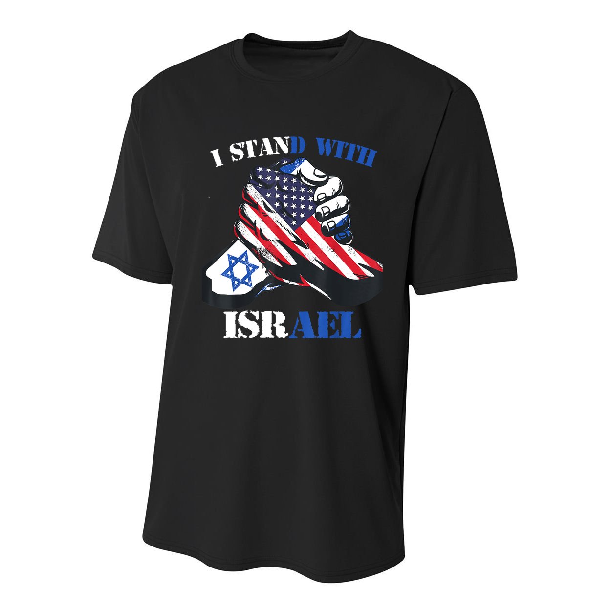 I Stand With Israel Support Israel Love Israeli Brotherhood Youth Performance Sprint T-Shirt