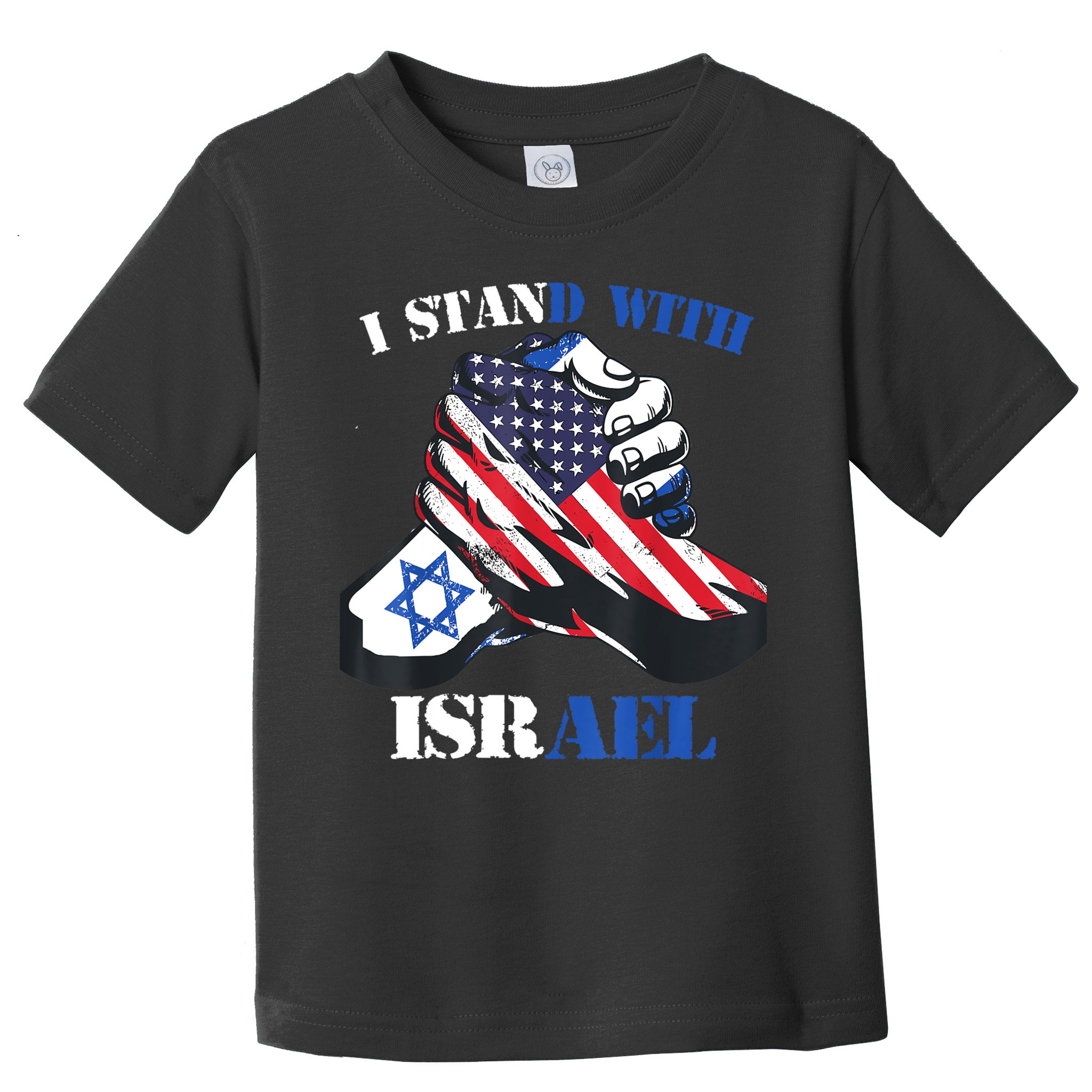 I Stand With Israel Support Israel Love Israeli Brotherhood Toddler T-Shirt