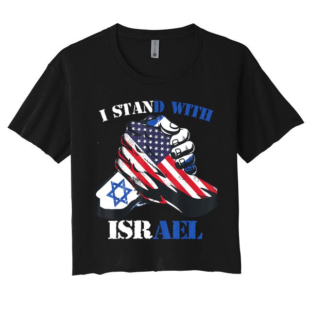 I Stand With Israel Support Israel Love Israeli Brotherhood Crop Top