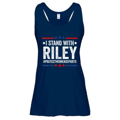 I Stand With Riley Gaines #ProtectWomensSports Ladies Essential Flowy Tank