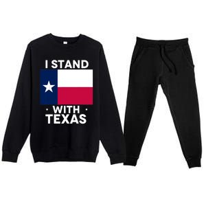 I Stand With Texas Scotus Premium Crewneck Sweatsuit Set