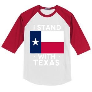 I Stand With Texas Scotus Kids Colorblock Raglan Jersey