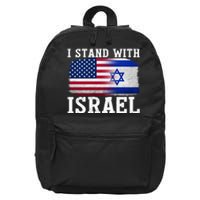 I Stand With Israel shirt Israel Strong  wo 16 in Basic Backpack