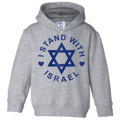 I Stand With Israel Israeli Flag Jewish Star Of David Israel Strong Toddler Hoodie