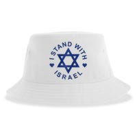 I Stand With Israel Israeli Flag Jewish Star Of David Israel Strong Sustainable Bucket Hat