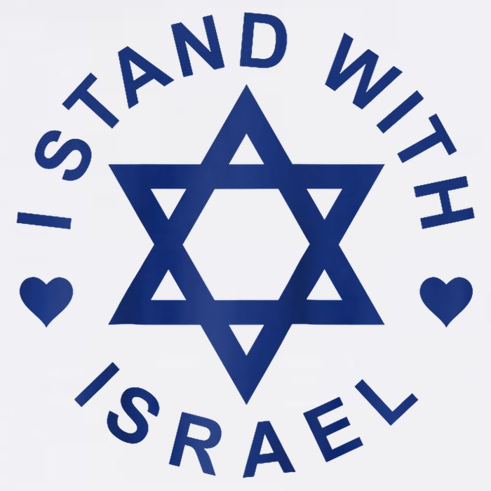 I Stand With Israel Israeli Flag Jewish Star Of David Israel Strong Bucket Hat