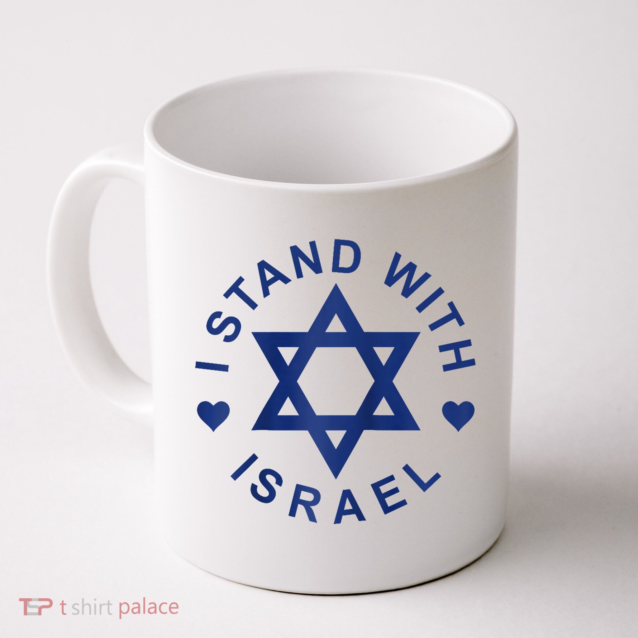 I Stand With Israel Israeli Flag Jewish Star Of David Israel Strong Mug