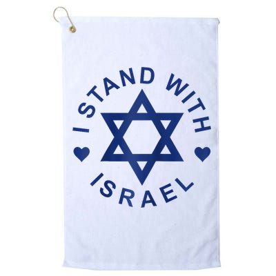 I Stand With Israel Israeli Flag Jewish Star Of David Israel Strong Golf Towel
