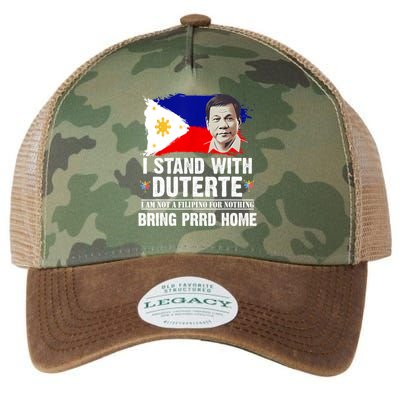 I Stand With Duterte I'M Not Filipino Philippine PRRD Legacy Tie Dye Trucker Hat