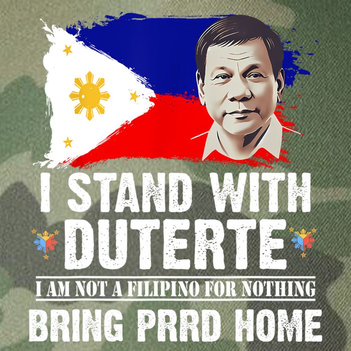 I Stand With Duterte I'M Not Filipino Philippine PRRD Legacy Tie Dye Trucker Hat