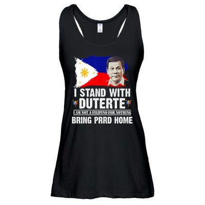 I Stand With Duterte I'M Not Filipino Philippine PRRD Ladies Essential Flowy Tank