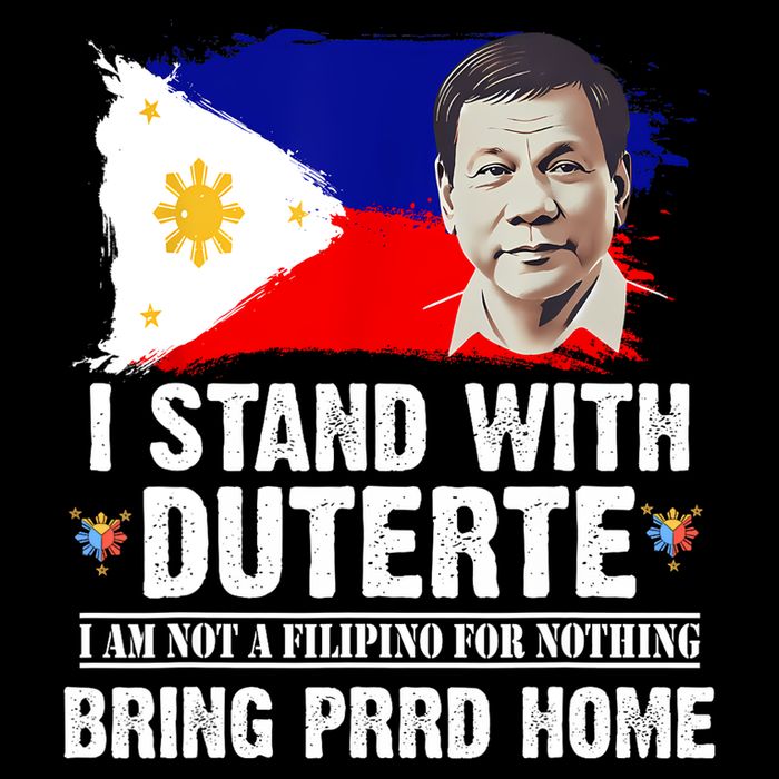 I Stand With Duterte I'M Not Filipino Philippine PRRD Flat Bill Trucker Hat